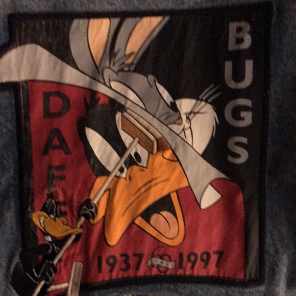 Warner Brothers collector Daffy Duck/Bugs bunny denim Jacket - Picture 6 of 6